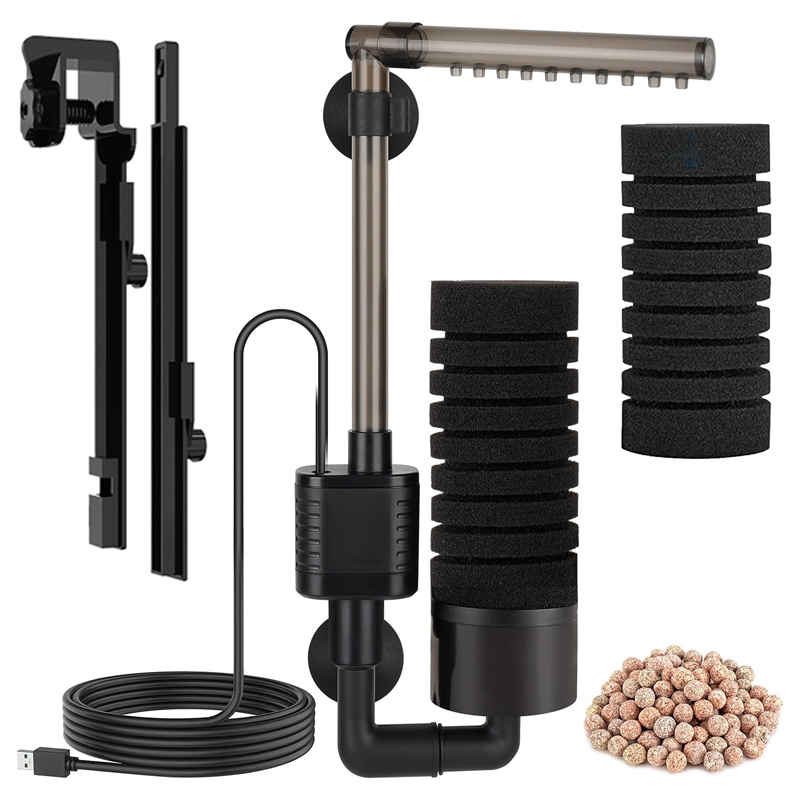 Marine Aquarium Overflow Box - Sessiz USB Akvaryum Filtresi Tek Sünger