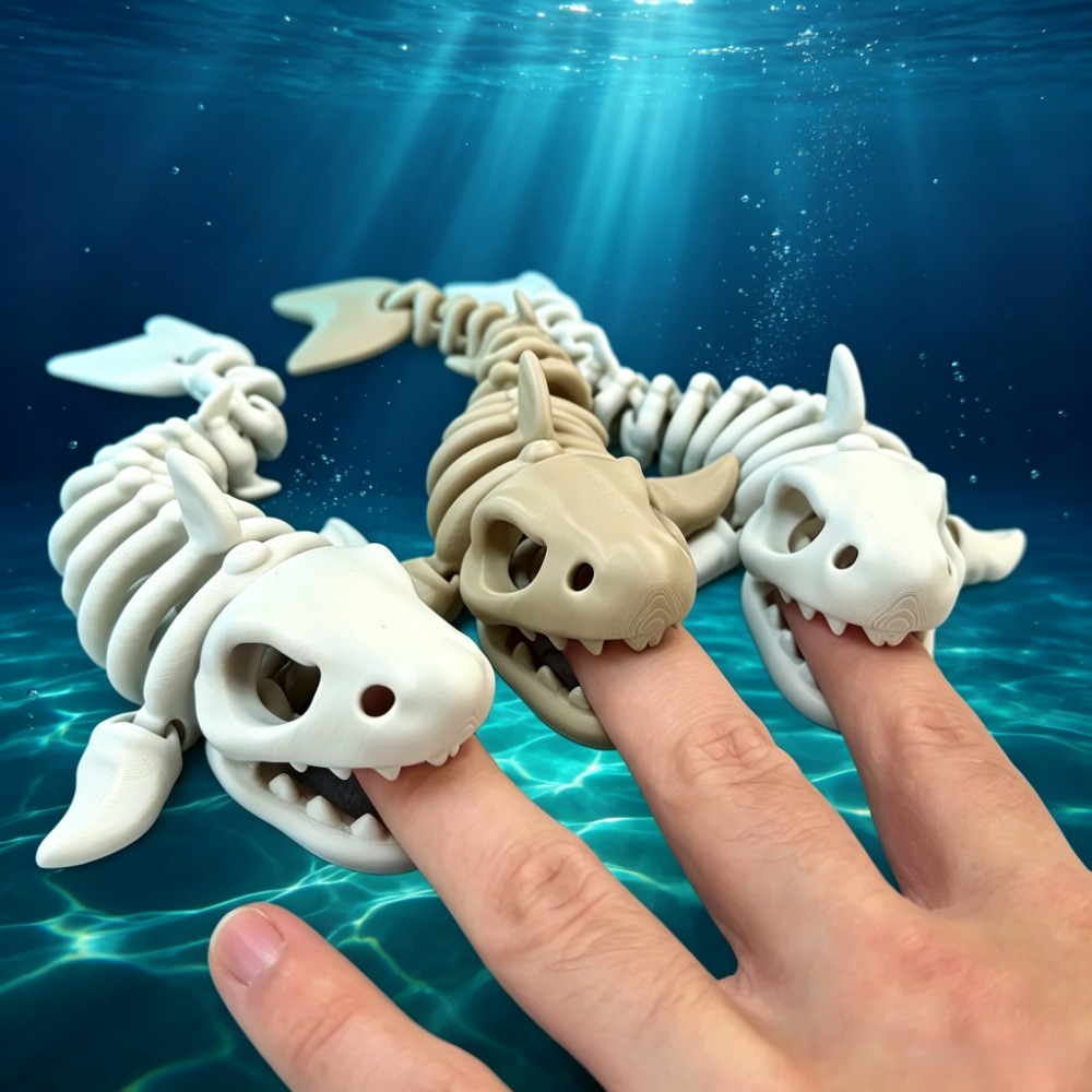 Aquarium Innovative Marine - Köpekbalığı İskeleti Akvaryum Dekoru Eklemli Süsleme