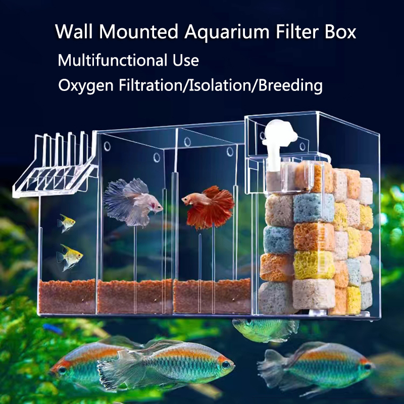Marine Aquarium Overflow Box - 4 in 1 balık tankı dış