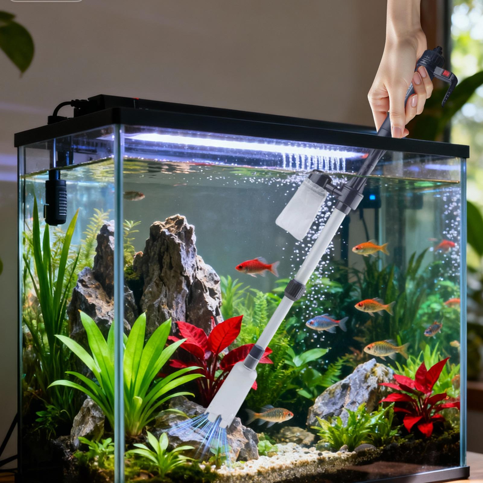 Marine Aquarium Vacuum - Akvaryum Vakum Çakıl Temizleyici Ayarlanabilir Teleskopik