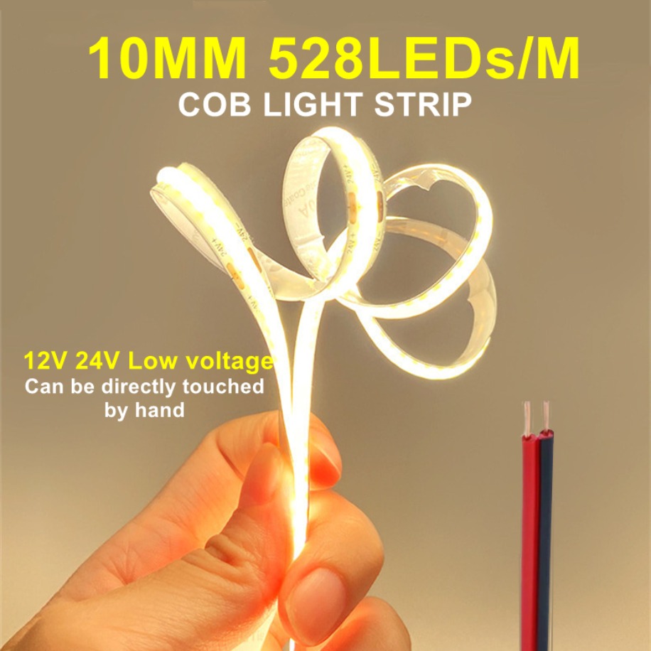 Actinic Blue Led - 5~1m Yüksek Yoğunluklu COB LED Şerit