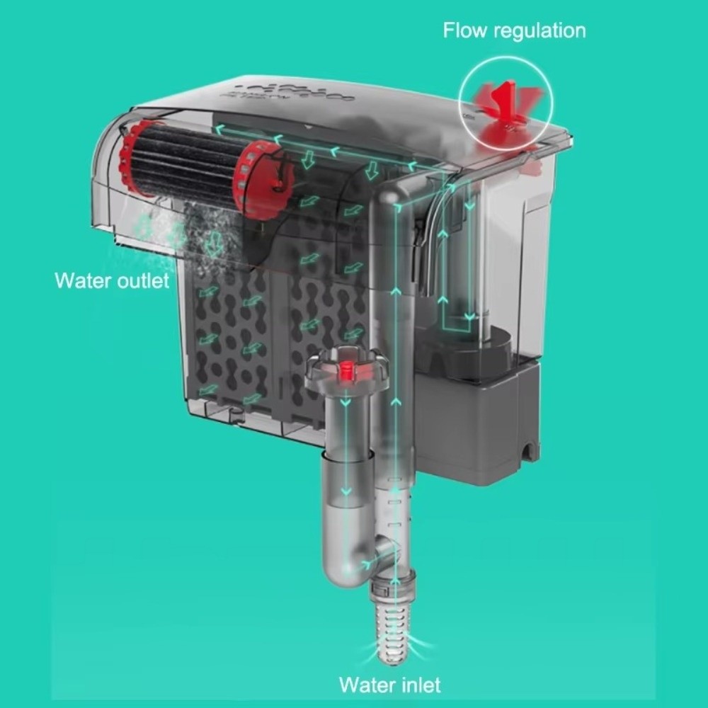 Marine Aquarium Overflow Box - 3'ü 1 Arada Balık Tankı Filtresi