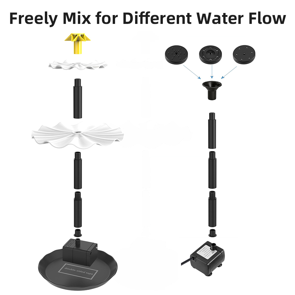 Güneş çeşme pompa kuş banyosu  - Aquarium Marine Lights incelemesi ve fiyatı