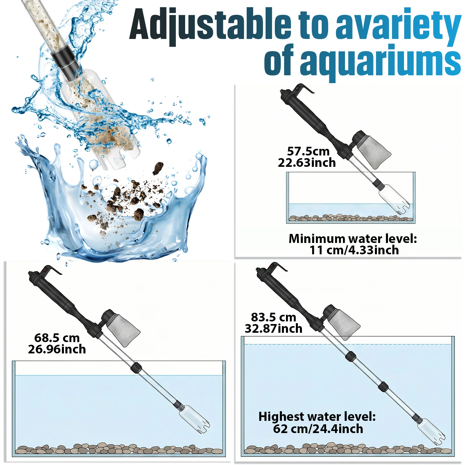Akvaryum Vakumlu Çakıl Temizle - Marine Aquarium Vacuum incelemesi ve fiyatı