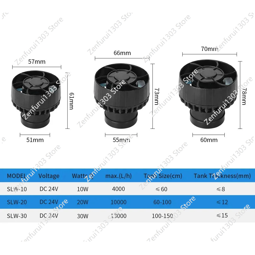 SLW10/20/30 Sessiz Dalga Makin - Marine Aquarium Wave Maker incelemesi ve fiyatı