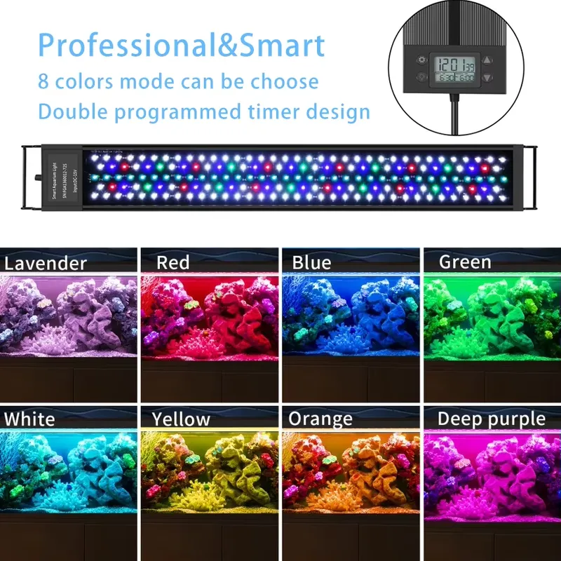 30cm 12 inç Akvaryum LED WRGB  - Marine Aquarium Hours incelemesi ve fiyatı