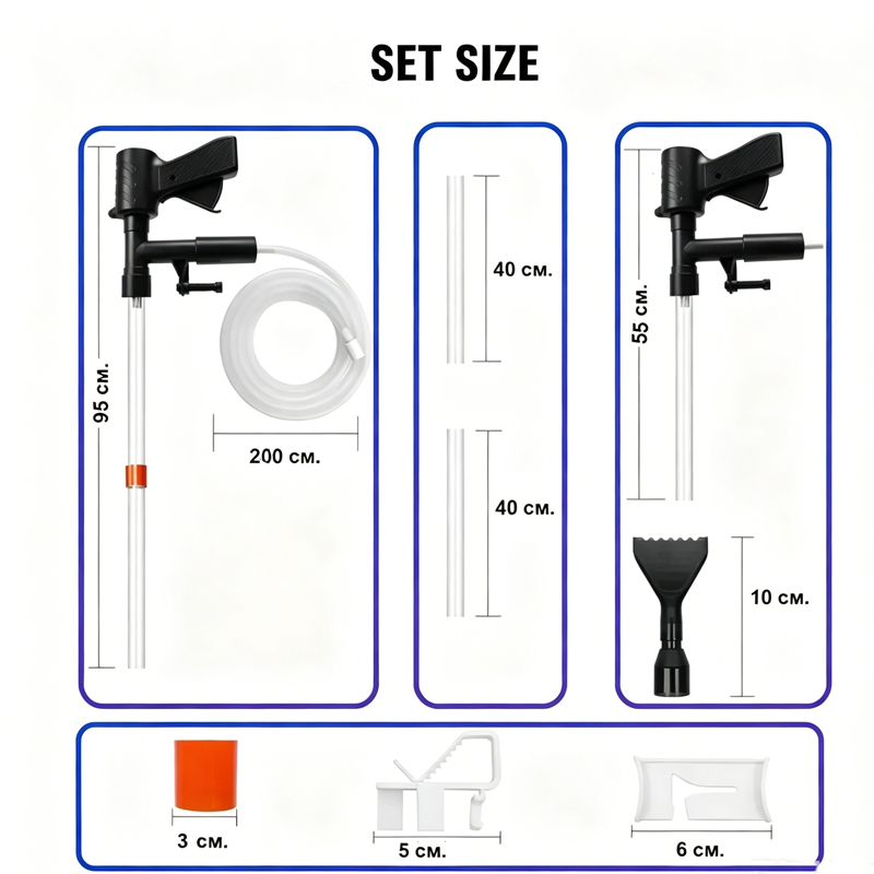 Akvaryum Balık Tankı Su Değişt - Marine Aquarium Vacuum incelemesi ve fiyatı