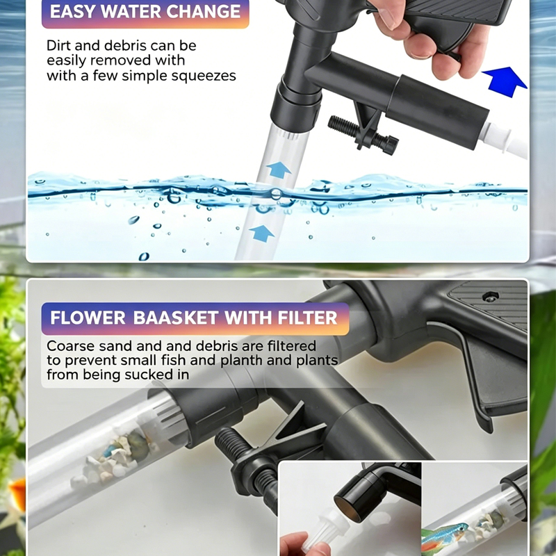 Akvaryum Balık Tankı Su Değişt - Marine Aquarium Vacuum incelemesi ve fiyatı