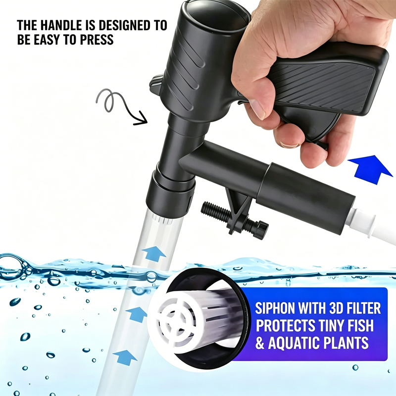 Akvaryum Balık Tankı Su Değişt - Marine Aquarium Vacuum incelemesi ve fiyatı