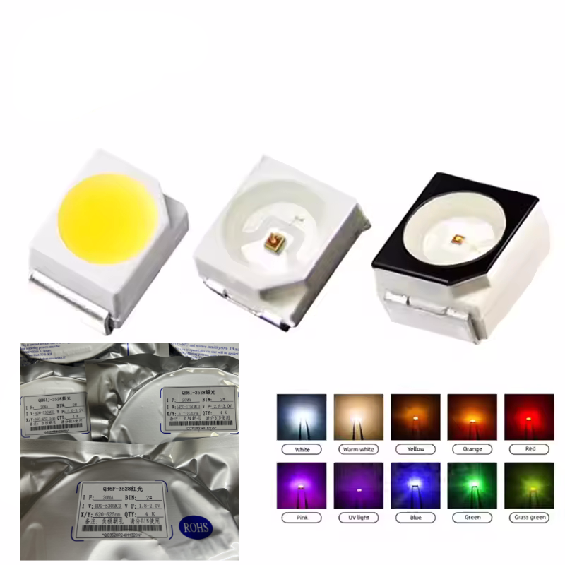 100 adet/2000 adet/grup 3528 1 - Actinic Blue Led incelemesi ve fiyatı