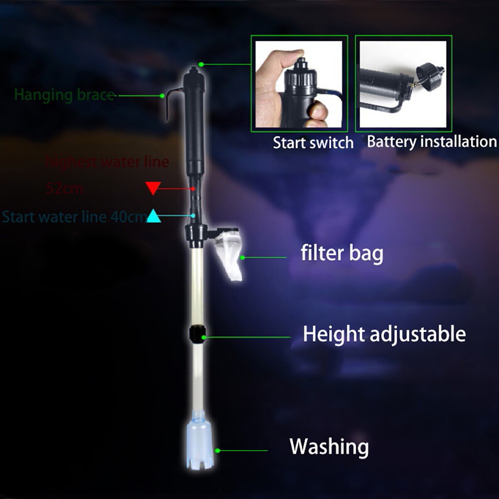 Akvaryum Aküsüyle Çalışan Sifo - Marine Aquarium Vacuum incelemesi ve fiyatı